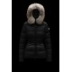 2022 MONCLER Boed Fur Collar Short Down Jacket Womens Waist Down Puffer Coat Winter Outerwear Black