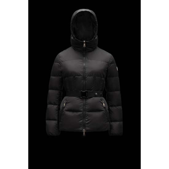 2022 MONCLER Cardoncelle Short Down Jacket Womens Waist Down Puffer Coat Winter Outerwear Black