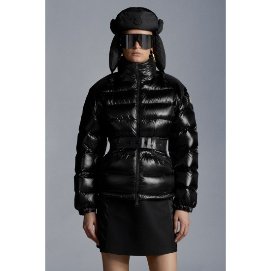 2022 MONCLER Celepine Short Down Jacket Womens Waist Down Puffer Coat Winter Outerwear Black