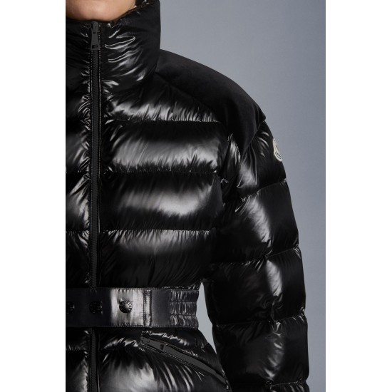 2022 MONCLER Celepine Short Down Jacket Womens Waist Down Puffer Coat Winter Outerwear Black