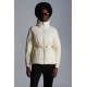 2022 MONCLER Clypeole Short Down Jacket Womens Waist Down Puffer Coat Winter Outerwear White