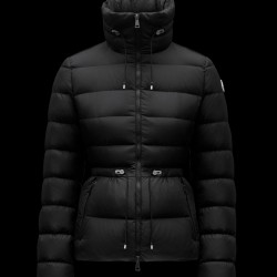 2022 MONCLER Marquer Short Down Jacket Womens Waist Down Puffer Coat Winter Outerwear Black