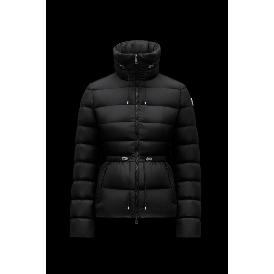 2022 MONCLER Marquer Short Down Jacket Womens Waist Down Puffer Coat Winter Outerwear Black