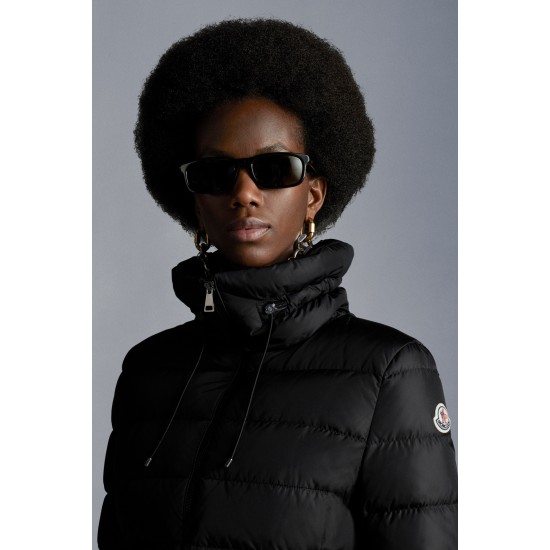 2022 MONCLER Marquer Short Down Jacket Womens Waist Down Puffer Coat Winter Outerwear Black