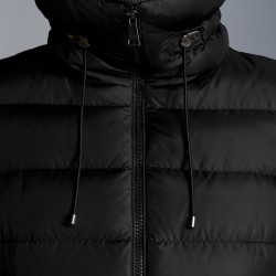 2022 MONCLER Marquer Short Down Jacket Womens Waist Down Puffer Coat Winter Outerwear Black