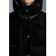 2022 Moncle Daos Short Down Jacket Women Down Puffer Coat Winter Outerwear Dark Black