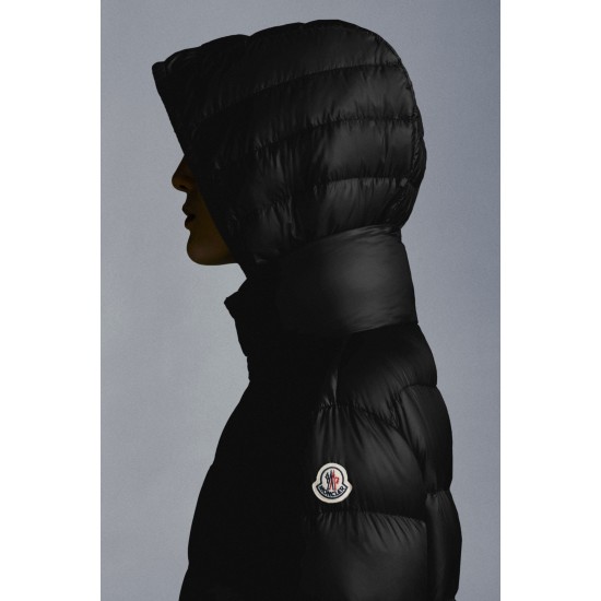 2022 Moncler Abricotier Parka Long Down Jacket Women Down Puffer Coat Winter Outerwear Black