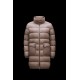 2022 Moncler Abricotier Parka Long Down Jacket Women Down Puffer Coat Winter Outerwear Oatmeal Beige