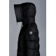 2022 Moncler Aphroti Parka Fur Hooded Collar Long Down Jacket Women Down Puffer Coat Winter Outerwear Black