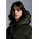 2022 Moncler Asaret Short Down Jacket Women Down Puffer Coat Winter Outerwear Dark Army Green