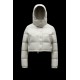 2022 Moncler Avoine Short Down Jacket Women Down Puffer Coat Winter Outerwear Light Grey