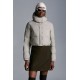 2022 Moncler Avoine Short Down Jacket Women Down Puffer Coat Winter Outerwear Light Grey