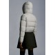 2022 Moncler Avoine Short Down Jacket Women Down Puffer Coat Winter Outerwear Light Grey