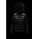 2022 Moncler Badyfur Collar Short Down Jacket Women Down Puffer Coat Winter Outerwear Black