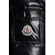 2022 Moncler Badyfur Collar Short Down Jacket Women Down Puffer Coat Winter Outerwear Black