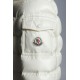 2022 Moncler Badyfur Collar Short Down Jacket Women Down Puffer Coat Winter Outerwear White