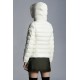 2022 Moncler Badyfur Collar Short Down Jacket Women Down Puffer Coat Winter Outerwear White