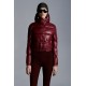 2022 Moncler Bardanette Short Down Jacket Women Down Puffer Coat Winter Outerwear Garnet Red