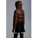 2022 Moncler Bardanette Short Down Jacket Women Down Puffer Coat Winter Outerwear Walnut Brown