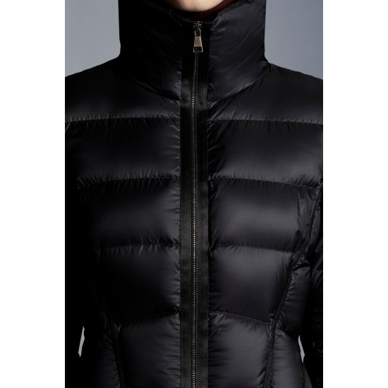 2022 Moncler Bellardie Short Down Jacket Women Down Puffer Coat Winter Outerwear Black