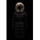 2022 Moncler Boedic Parka Fur Collar Long Down Jacket Women Down Puffer Coat Winter Outerwear Black