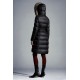 2022 Moncler Boedic Parka Fur Collar Long Down Jacket Women Down Puffer Coat Winter Outerwear Black