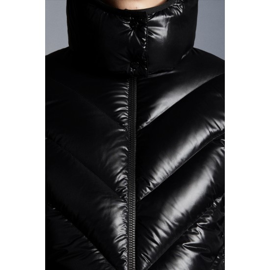 2022 Moncler Brouel Short Down Jacket Women Down Puffer Coat Winter Outerwear Black