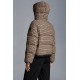 2022 Moncler Bugrane Short Hooded Down Jacket Women Down Puffer Coat Winter Outerwear Burnt Orange And Black Check