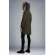 2022 Moncler Cameline Parka Fur Hooded Collar Long Down Jacket Women Down Puffer Coat Winter Outerwear Army Green