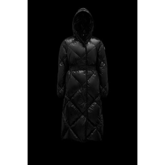 2022 Moncler Cotonniere Parka Long Down Jacket Women Waist Down Puffer Coat Winter Outerwear Black