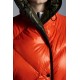 2022 Moncler Cotonniere Parka Long Down Jacket Women Waist Down Puffer Coat Winter Outerwear Bright Orange