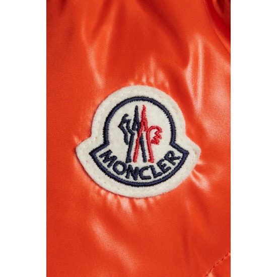 2022 Moncler Cotonniere Parka Long Down Jacket Women Waist Down Puffer Coat Winter Outerwear Bright Orange