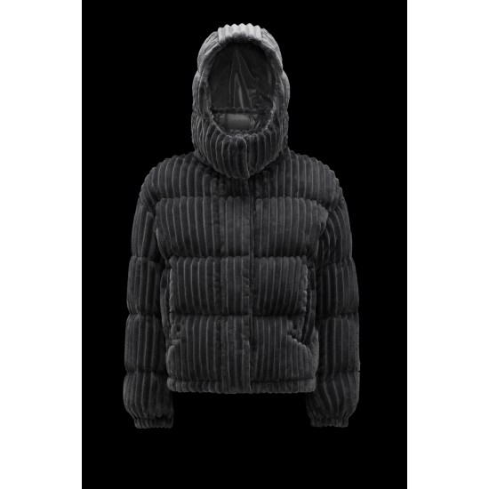 2022 Moncler Daos Short Hooded Down Jacket Women Down Puffer Coat Winter Outerwear Medium Grey