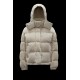 2022 Moncler Daos Short Hooded Down Jacket Women Down Puffer Coat Winter Outerwear White