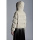 2022 Moncler Daos Short Hooded Down Jacket Women Down Puffer Coat Winter Outerwear White