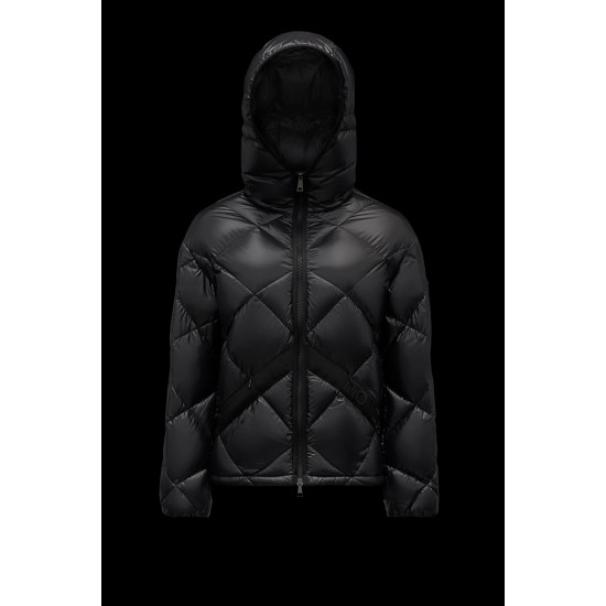 2022 Moncler Egilope Short Down Jacket Women Down Puffer Coat Winter Outerwear Black