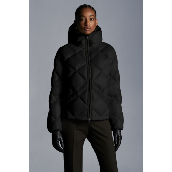 2022 Moncler Egilope Short Down Jacket Women Down Puffer Coat Winter Outerwear Black