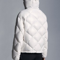 2022 Moncler Egilope Short Down Jacket Women Down Puffer Coat Winter Outerwear White