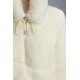 2022 Moncler Epilobe Short Down Jacket Women Down Puffer Coat Winter Outerwear Silk White