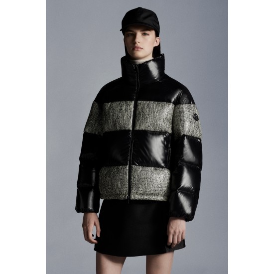 2022 Moncler Erine Short Down Jacket Women Down Puffer Coat Winter Outerwear Grey Black