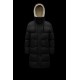 2022 Moncler Erysimum Parka Hooded Long Down Jacket Women Down Puffer Coat Winter Outerwear Black