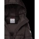 2022 Moncler Feuille Parka Hooded Long Down Jacket Women Down Puffer Coat Winter Outerwear Dark Gray