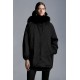 2022 Moncler Fragon Parka Long Down Jacket Women Down Puffer Coat Winter Outerwear Black