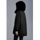 2022 Moncler Fragon Parka Long Down Jacket Women Down Puffer Coat Winter Outerwear Black