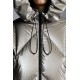 2022 Moncler Frele Short Hooded Down Jacket Women Down Puffer Coat Winter Outerwear Light Grey