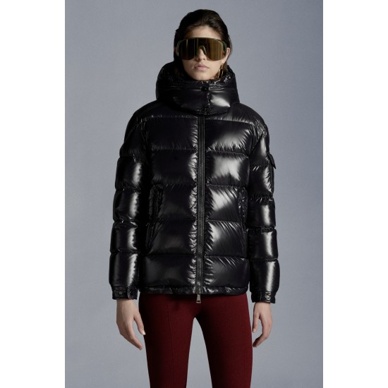 2022 Moncler Fustet Short Down Jacket Women Down Puffer Coat Winter Outerwear Black