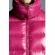 2022 Moncler Fustet Short Down Jacket Women Hooded Down Puffer Coat Winter Outerwear Pink