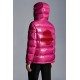 2022 Moncler Fustet Short Down Jacket Women Hooded Down Puffer Coat Winter Outerwear Pink