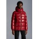 2022 Moncler Fustet Short Down Jacket Women Hooded Down Puffer Coat Winter Outerwear Red