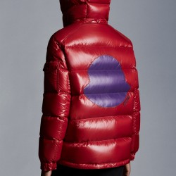 2022 Moncler Fustet Short Down Jacket Women Hooded Down Puffer Coat Winter Outerwear Red